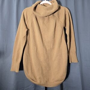 Time and Tru Camel Cowl Neck Sweater